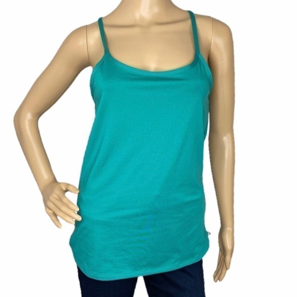 FABLETICS Teal Penny Criss Cross Back Tank Top Size Small - Picture 2 of 7
